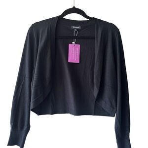 Black Cropped Shrug